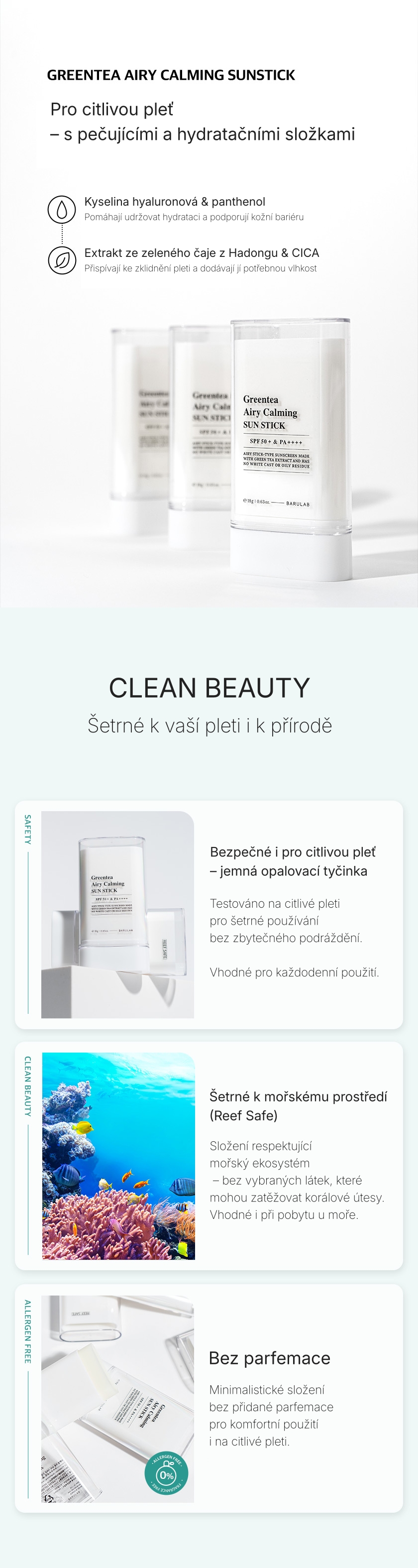 1.5. Detailed Page BARULAB Greentea Airy Calming Sun Stick